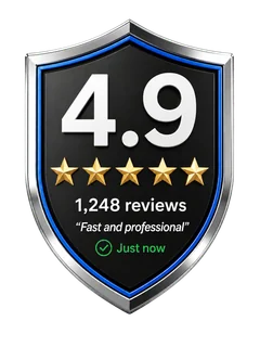 High Google rating and review shield
