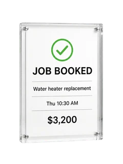 New customer job booked
