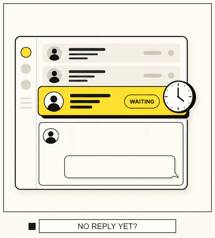 A lead waits in the CRM inbox without a reply