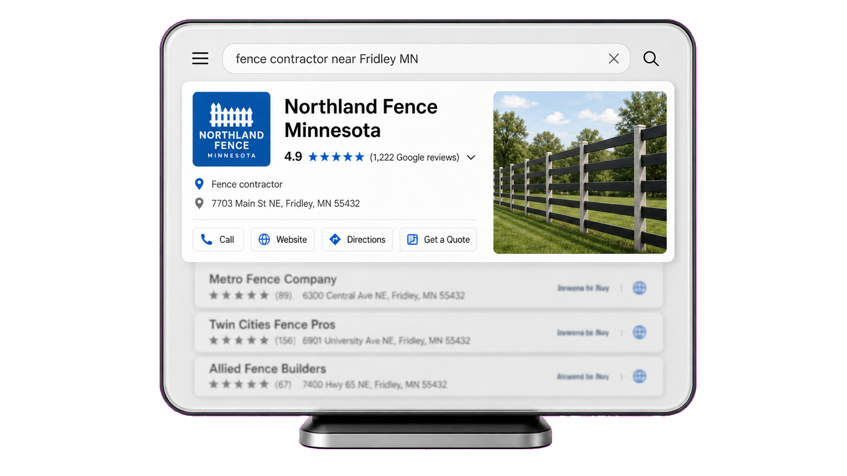 CMC managed Google Business Profile service