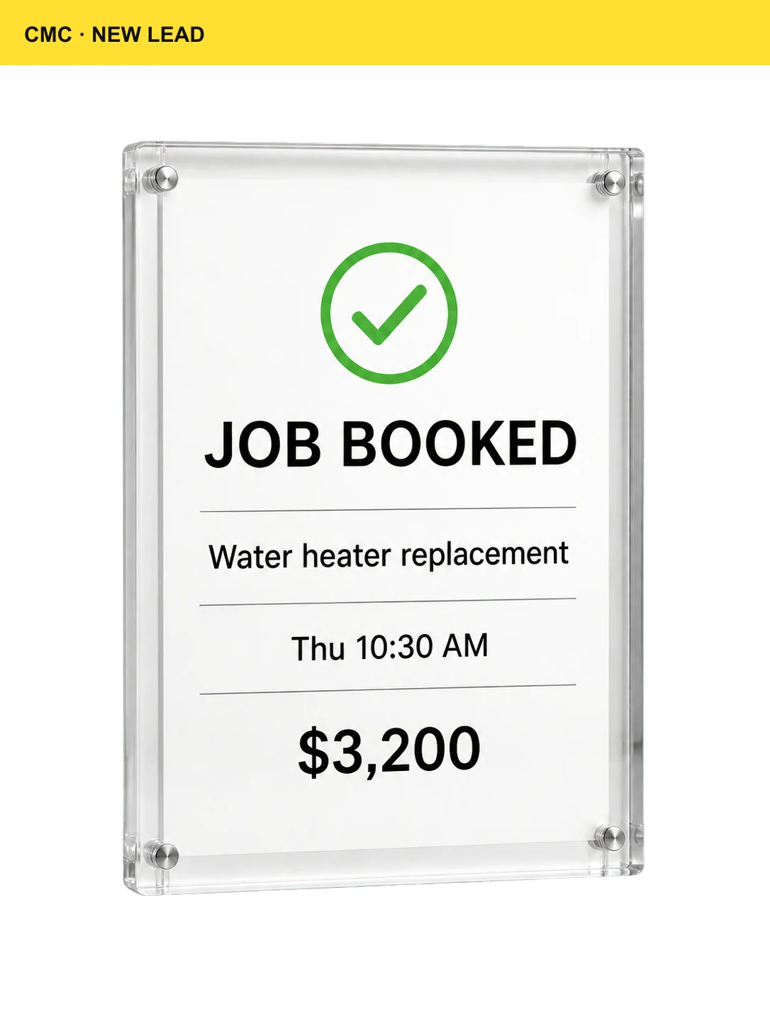 CMC AI Receptionist — CMC customer outcome