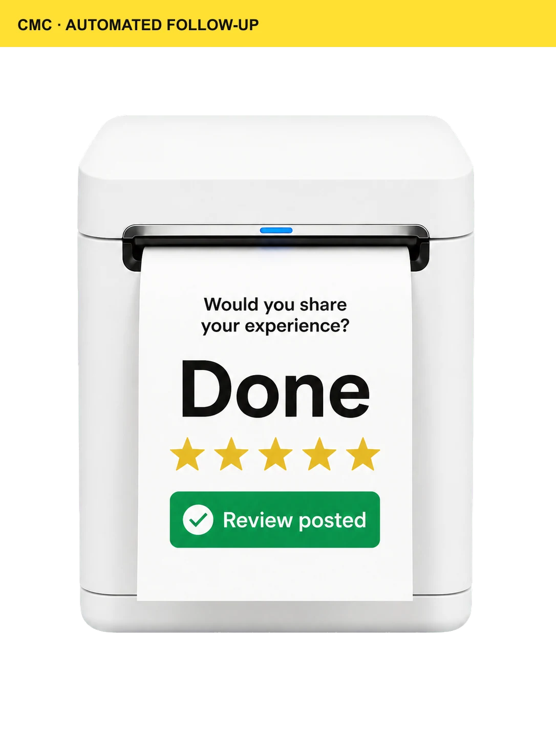 CMC AI Receptionist — CMC customer outcome